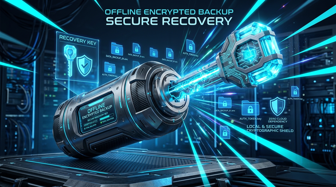 Offline Encrypted Backup and Recovery in Quigta Vault
