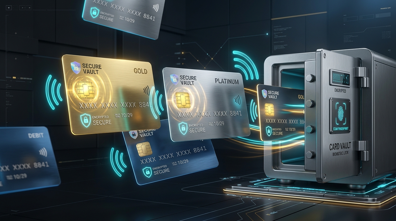 Secure Cards and Banking Vault in Quigta Vault